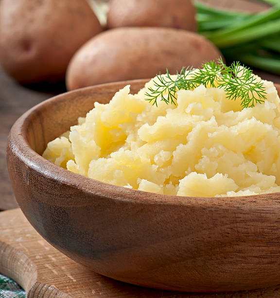 istock Fresh and flavorful mashed potatoes with bowl 530704147