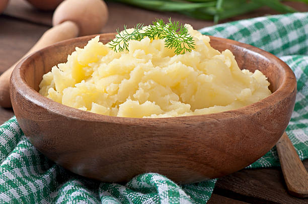 istock Fresh and flavorful mashed potatoes with bowl 530704245