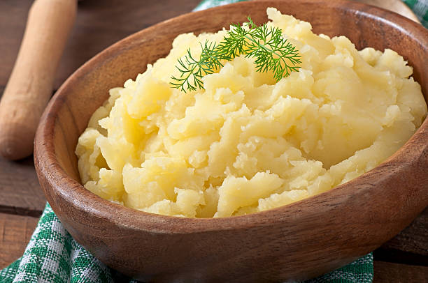istock Fresh and flavorful mashed potatoes with bowl 530704267