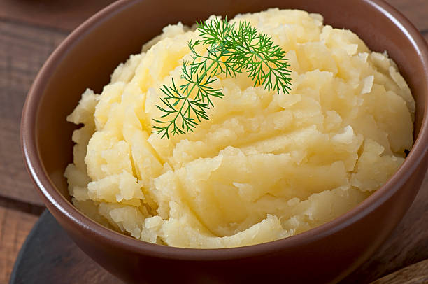 istock Fresh and flavorful mashed potatoes with bowl 530704355
