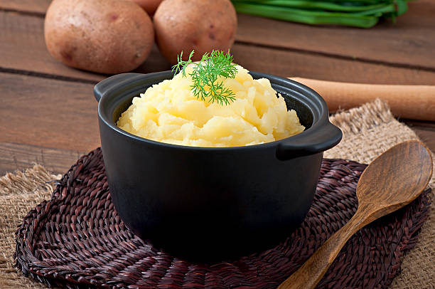 istock Fresh and flavorful mashed potatoes with bowl 530704359