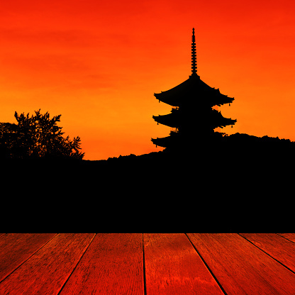 Kyoto image of silhouette