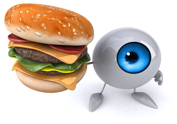 divertido olho - eyeball human eye magnifying glass three dimensional shape imagens e fotografias de stock