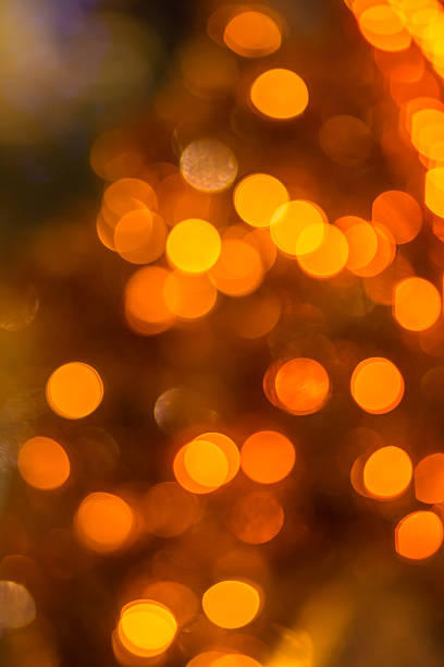 istock Festive winter gold abstract. background with bokeh lights 530705791