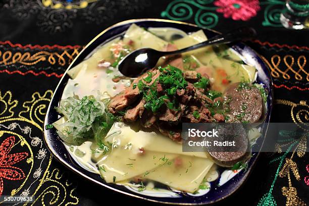 Plate With Boiled Meat And Noodles Stock Photo - Download Image Now - Appetizer, Beef, Boiled