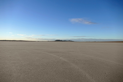 Late afternoon at El Mirage Dry Lake in California's Mojave Desert.