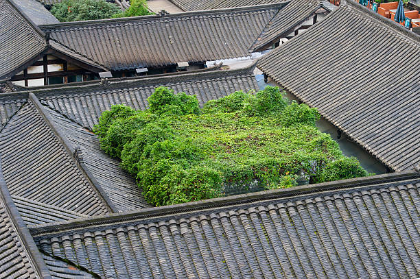 istock aerial view Chengdu city，china 530714117