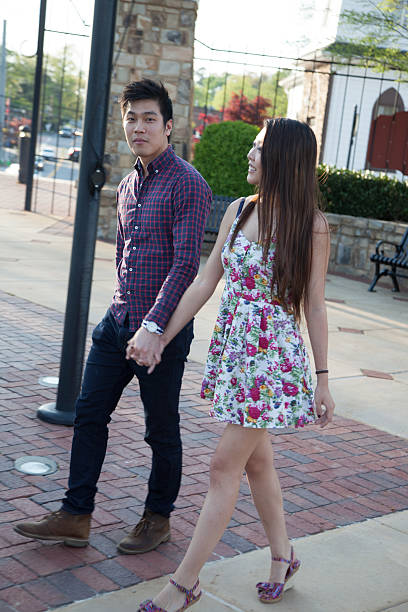 istock Romantic Asian Couple outdoors 530714417