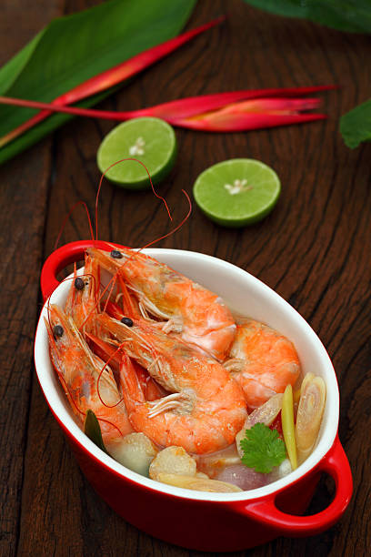 istock Sour prawn soup is Thai food. 530717575