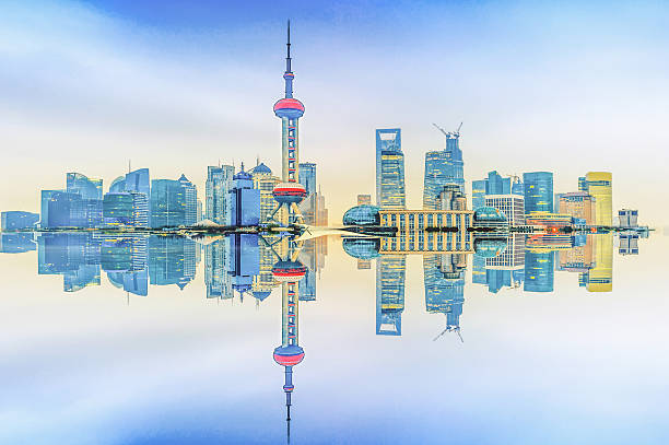 istock Beautiful Shanghai Pudong skyline 530728599