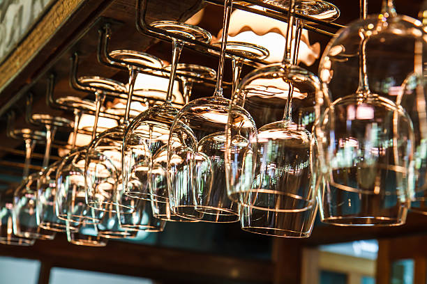 istock Wine glasses on the bar 530729447