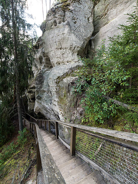istock ancient sandstone cliffs in the Gaujas National Park, Latvia 530730233