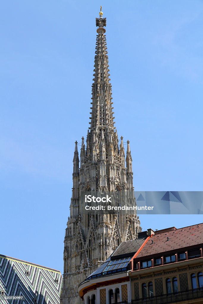 Jagged Faith St. Stephens Cathedral (Stephansdom) in the centre of Vienna in Austria 2015 Stock Photo