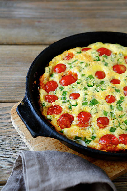 istock Frittata in a frying pan 530731775