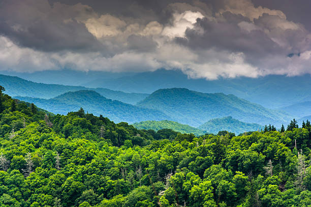 istock Dramatic view of the Appalachian Mountains from Newfound Gap Roa 530734375