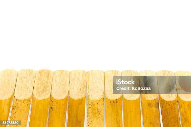 Saxophone Reed Stock Photo - Download Image Now - Color Image, Cut Out, Horizontal