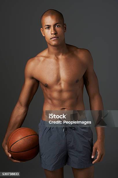 Hes Always Ready To Shoot Some Hoops Stock Photo - Download Image Now - 2015, Abdomen, Abdominal Muscle