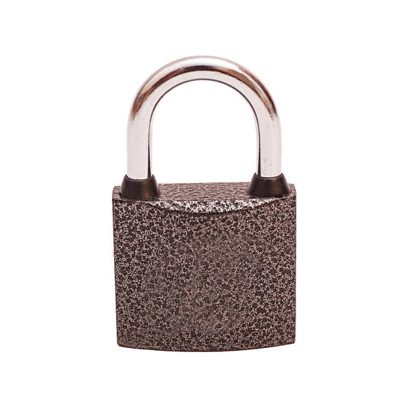 istock New metal padlock isolated on white background 530739267