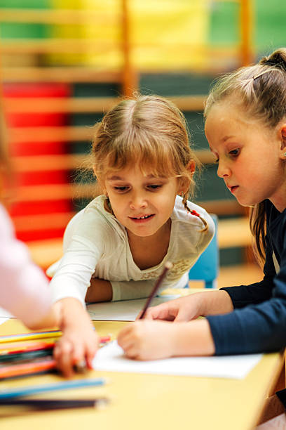 istock Children drawing in kindergarten 530741428