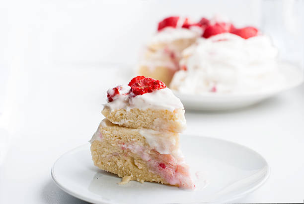 istock cake with butter cream and strawberries 530741927