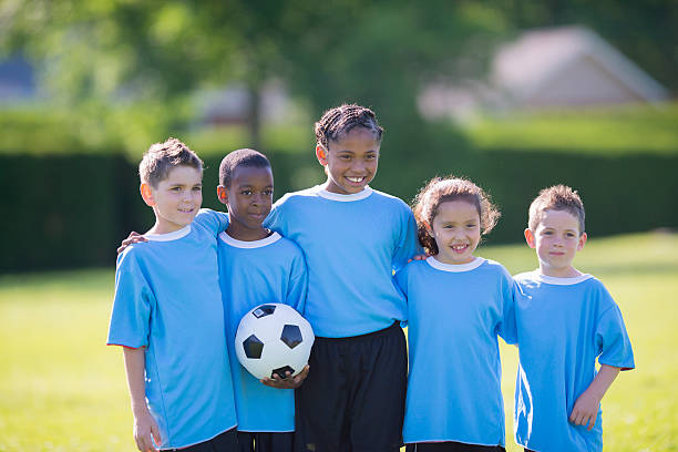 istock Friends Standing Together Before a Soccer Game 530741992