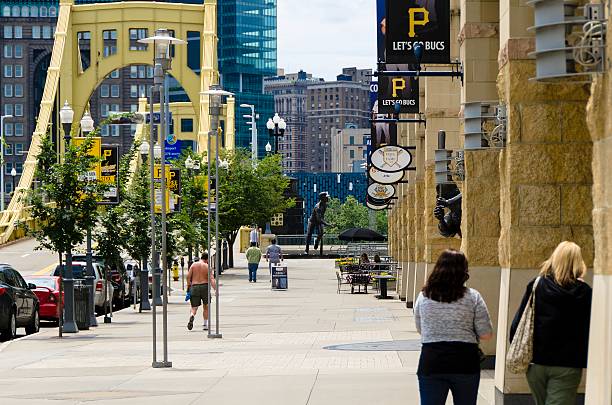 피츠버그 전경 - pnc park 뉴스 사진 이미지