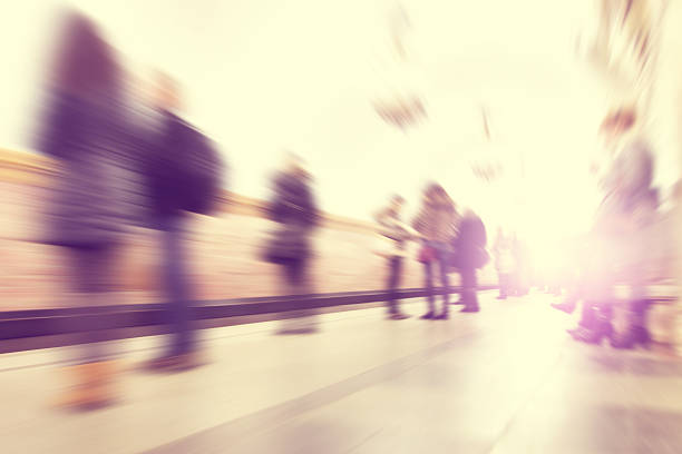 istock Blurred people waiting at subway station. 530744108
