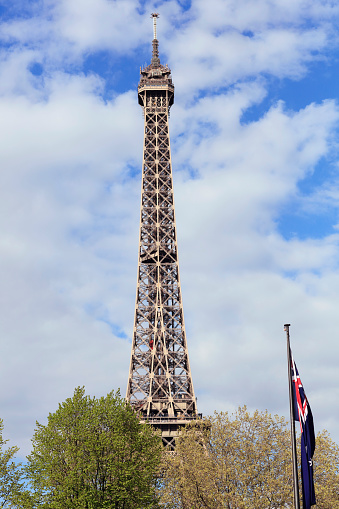 The Eiffel Tower was built for the World Exhibition in 1889, held in celebration of the French Revolution in 1789, Paris, France. 