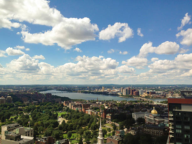 istock Boston, Cambridge Skyline, Aerial view, Charles River and Beacon Hill 530748358