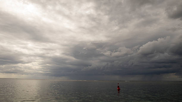 istock Lonely buoy in sea 530748580