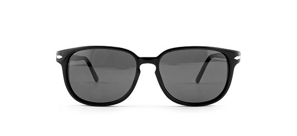 istock Cool sunglasses isolated on white background. In black plastic frame. 530748698
