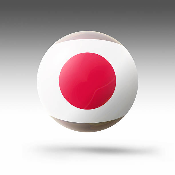 istock Japanese Flag in Bubble 530749804