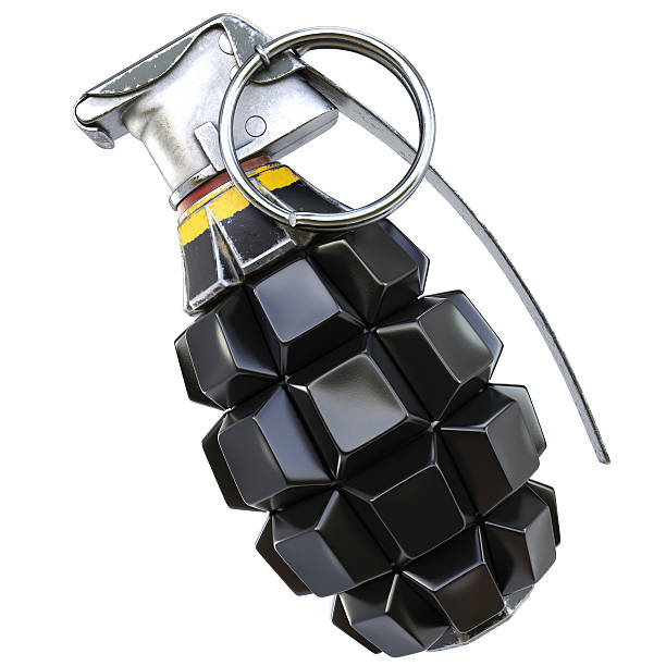 istock Keyboard grenade concept. Isolated on white background. 530749938