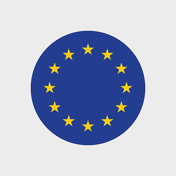 flaga unii europejskiej - european community european union flag europe flag stock illustrations