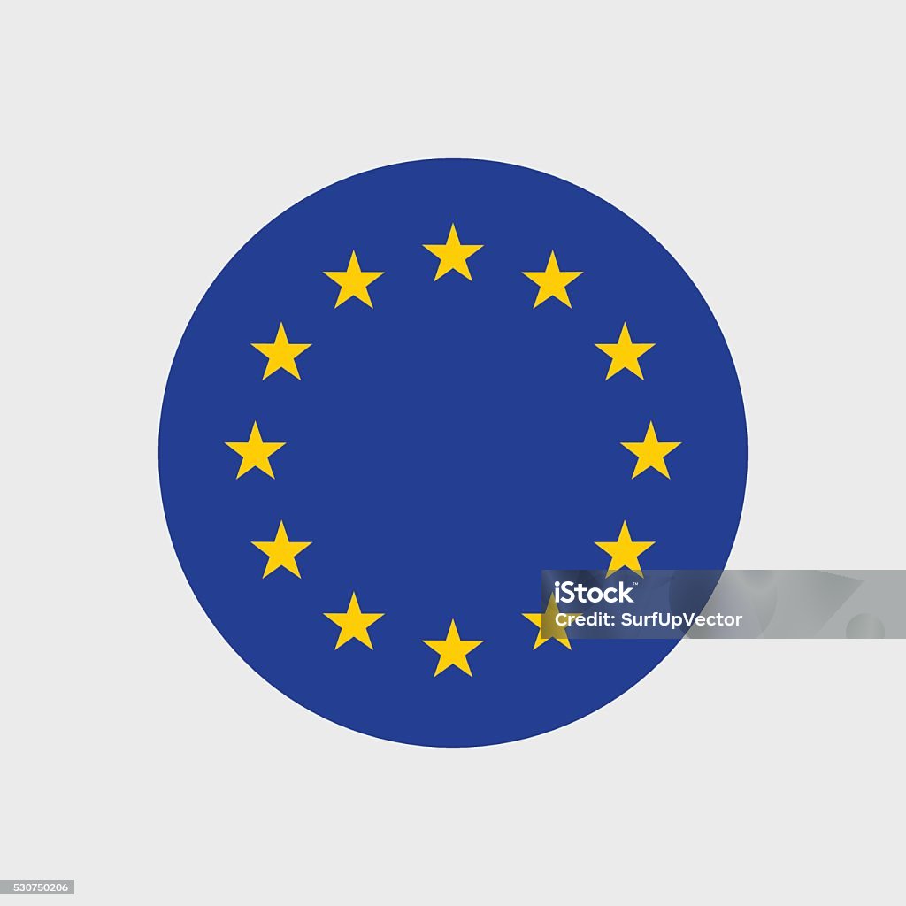 European Union flag Set of vector icons with European Union flag European Union Flag stock vector