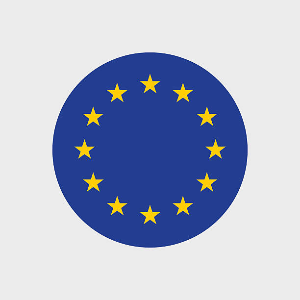 European Union flag vector art illustration
