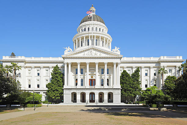 california stato capitol di sacramento - california state capitol building foto e immagini stock