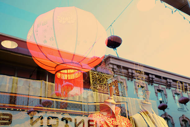window at Chinatown in San Francisco
