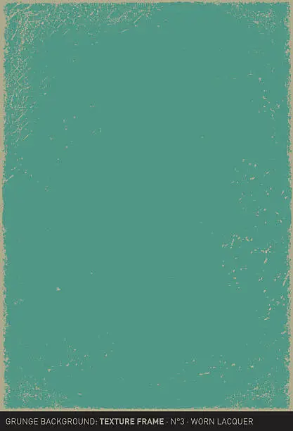 Vector illustration of Grunge background: Worn lacquer (Textured frame n°3)