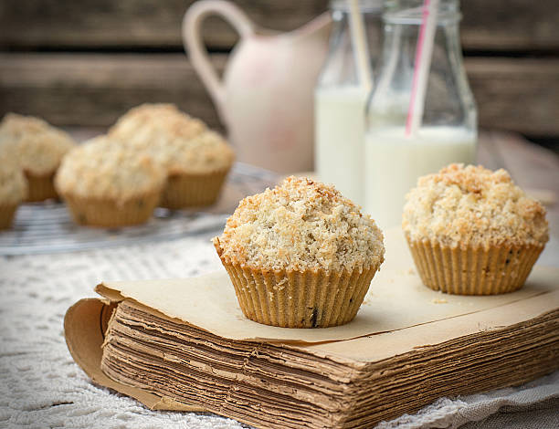 istock Chocolate chip muffins with coconut streusel 530753805