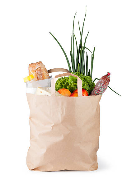 istock Paper bag with food 530755204