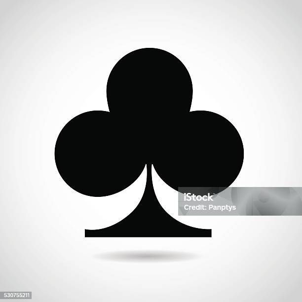Playing Cards Club Symbol Stock Illustration - Download Image Now - Ace, Black Color, Casino