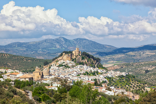 Village of Montefrio, Granada province, with its moorish fortress