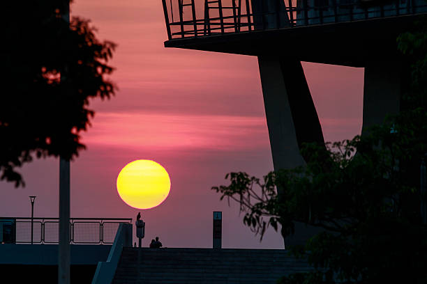 Sunrise in Brasilia stock photo