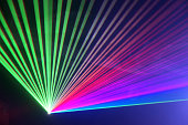 Laser beam during party, event