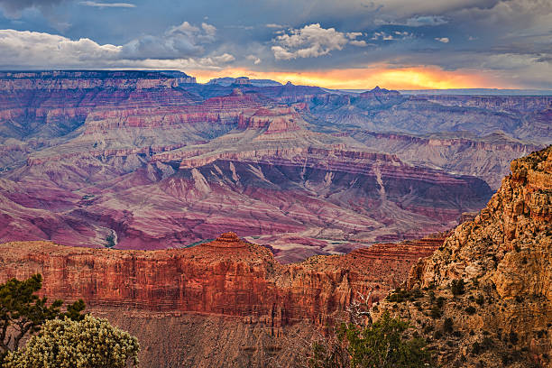 istock Stormy sunset over the Grand Canyon 530759442