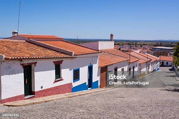 Traditional Village Of Mourão Stock Photo - Download Image Now - Évora District, Alentejo, Architecture