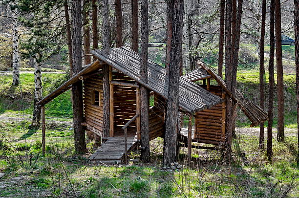 istock Springtime view with place for respite in the glade 530762512