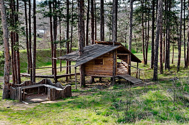 istock Springtime view with place for respite in the glade 530762574
