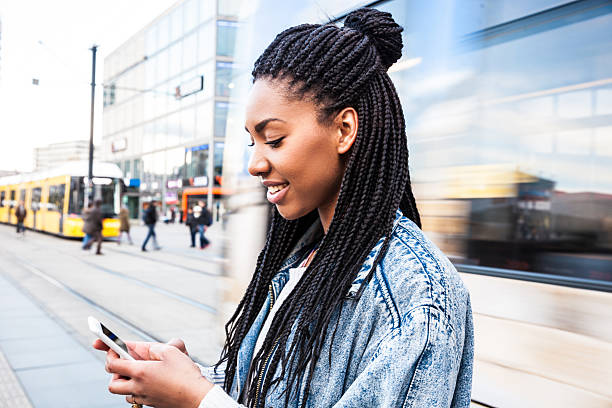 istock Young woman walking in Berlin - Alexanderplatz 530763822